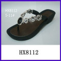 Slip on rhinestone designer sandal fancy lady sandal low price ladies sandals